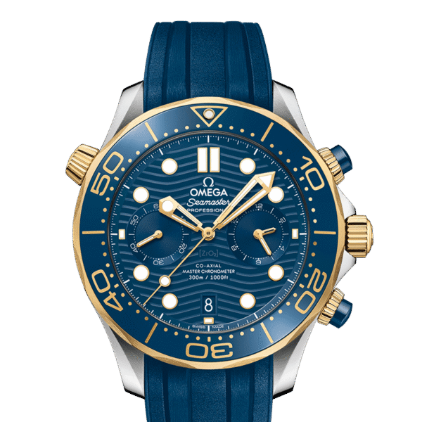 Seamaster Diver 300m CHRONOGRAPH yellow gold Blue 44mm