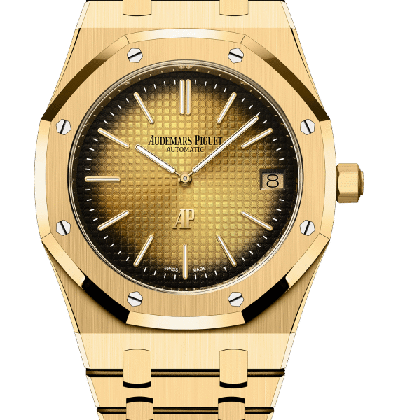 ROYAL OAK JUMBO Smoked Yellow Gold-Toned Dial 39mm