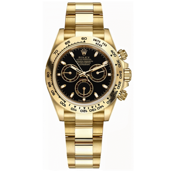 Daytona Gold Black Dial 40mm