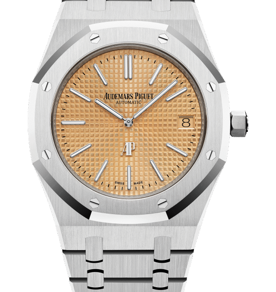 ROYAL OAK JUMBO EXTRA-THIN Pink Gold-toned Dial 39mm