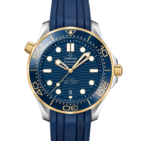 Seamaster Diver 300m Blue yellow gold 42mm