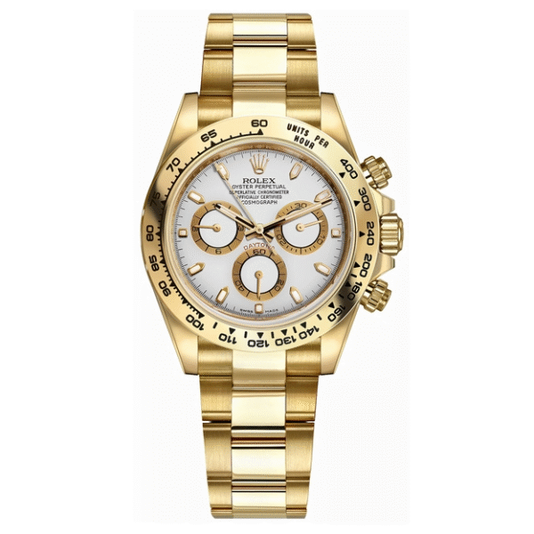 Daytona Gold White Dial 40mm