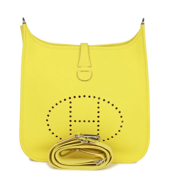 H Evelyne III PM Lime Clemence Palladium Hardware